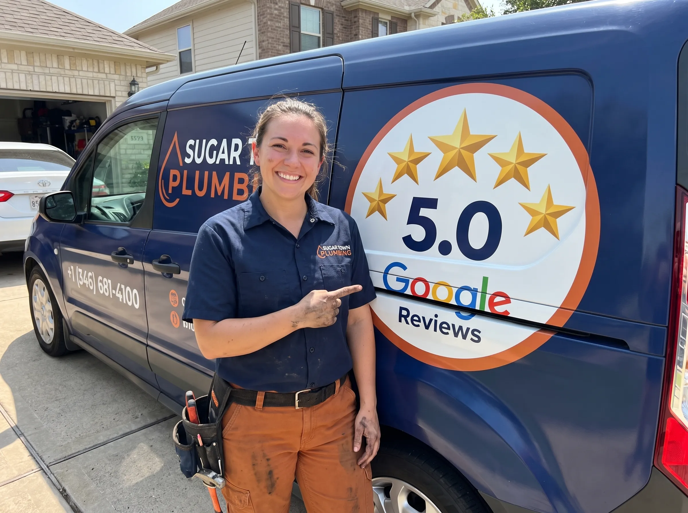 Top Rated 5 Star Google Reviews - Sugar Town Plumbing Sugar Land TX
